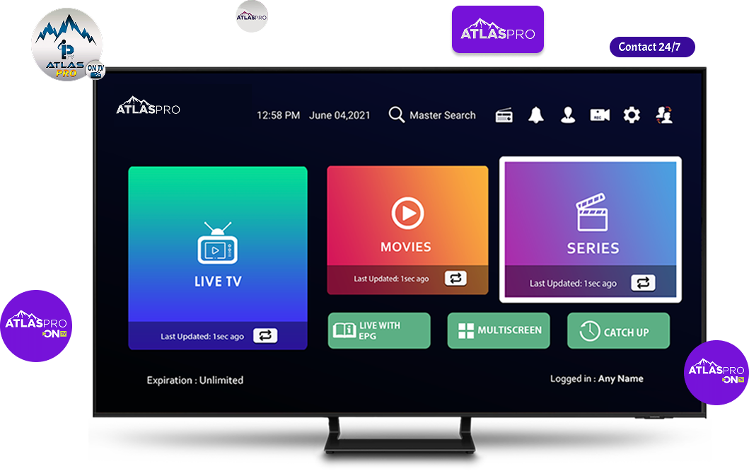 Atlas Pro ONTV – Fournisseur officiel IPTV France avec chaînes TV, films et séries HD